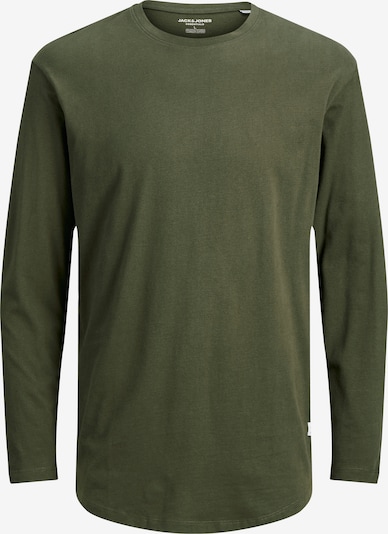 Maglietta 'Enoa' JACK & JONES di colore grigio chiaro / verde scuro / nero, Visualizzazione prodotti