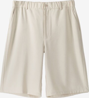 Bershka Loosefit Shorts in Beige: predná strana