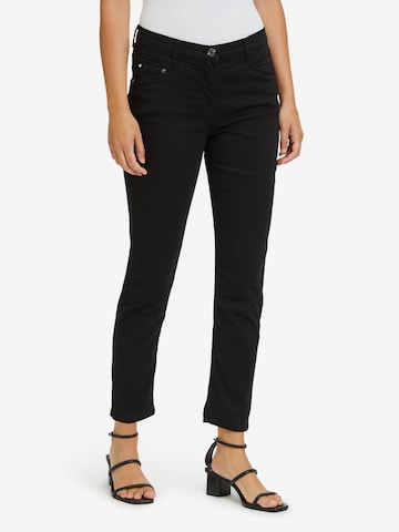 Coupe slim Pantalon Betty Barclay en noir : devant