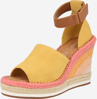 Sandalo 'MARISOL' TOMS di colore caramello / giallo / rosa chiaro, Visualizzazione prodotti