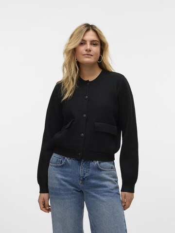 VERO MODA Strickjacke 'APPLE' in Schwarz: Vorderseite