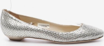 JIMMY CHOO Flats & Loafers in 36 in Silver: front