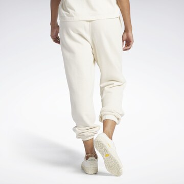 Reebok Ozke Športne hlače | bela barva