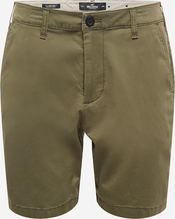 regular Pantaloni chino di HOLLISTER in verde: frontale