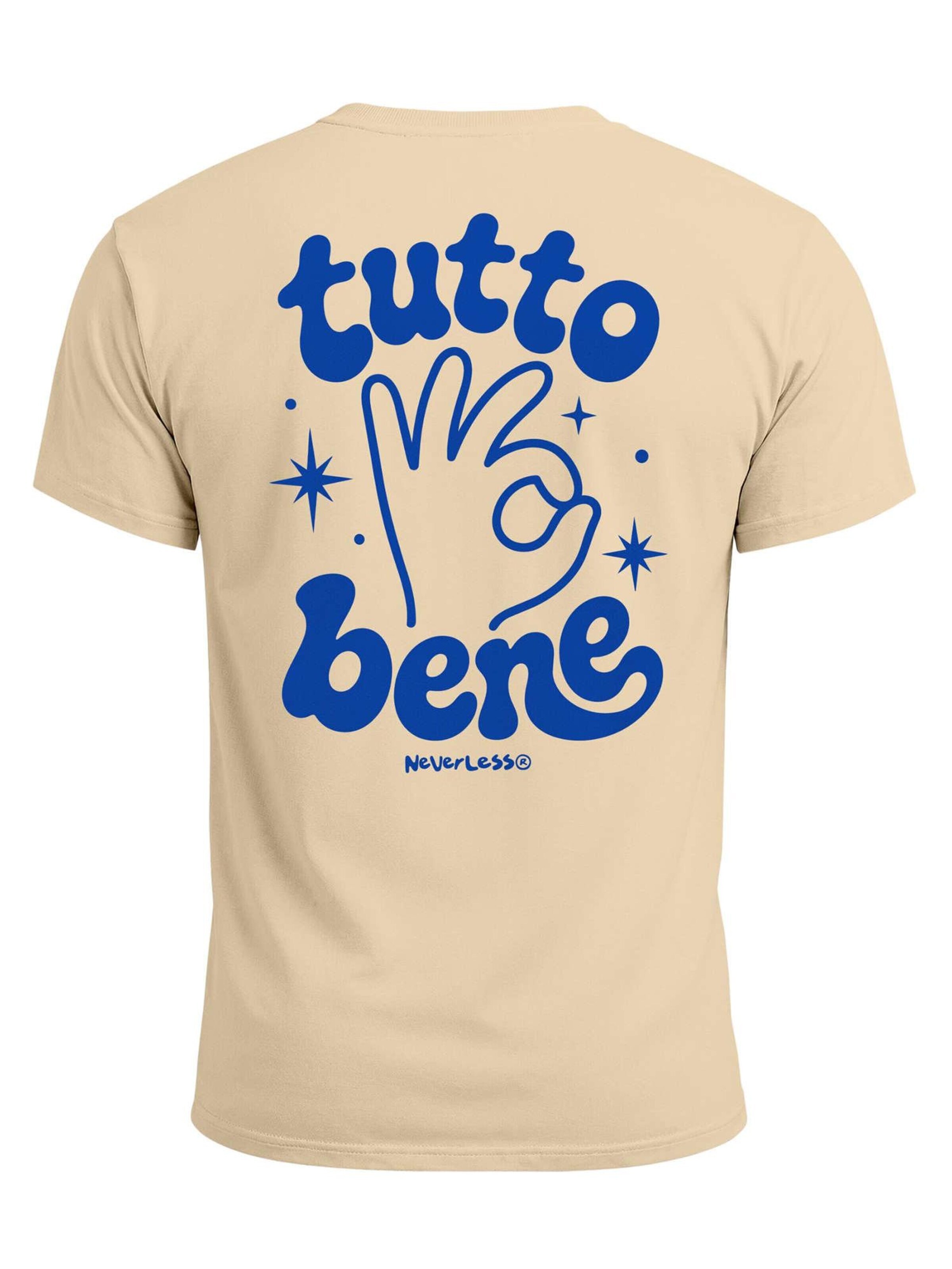 Neverless Shirt 'Tutto Bene' in Beige