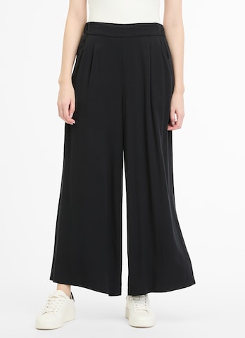 Ragwear Wide leg Pants in Black: front