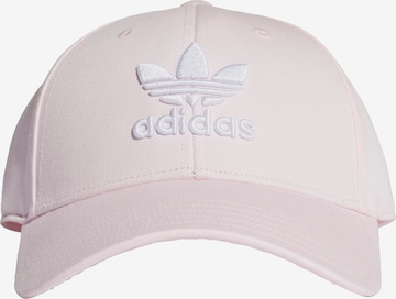 Cappello da baseball 'Trefoil' di ADIDAS ORIGINALS in rosa: frontale