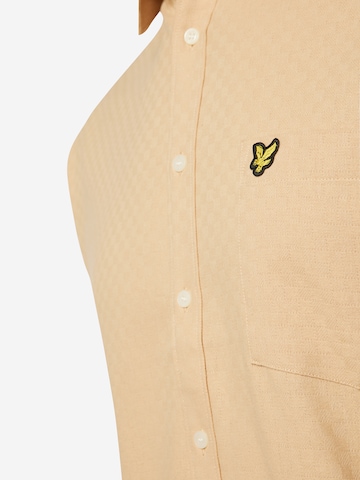 Lyle & Scott Big&Tall Regular Fit Hemd in Beige