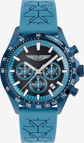 Aston Martin Analoguhr ' SPT ' in Blau: Vorderseite