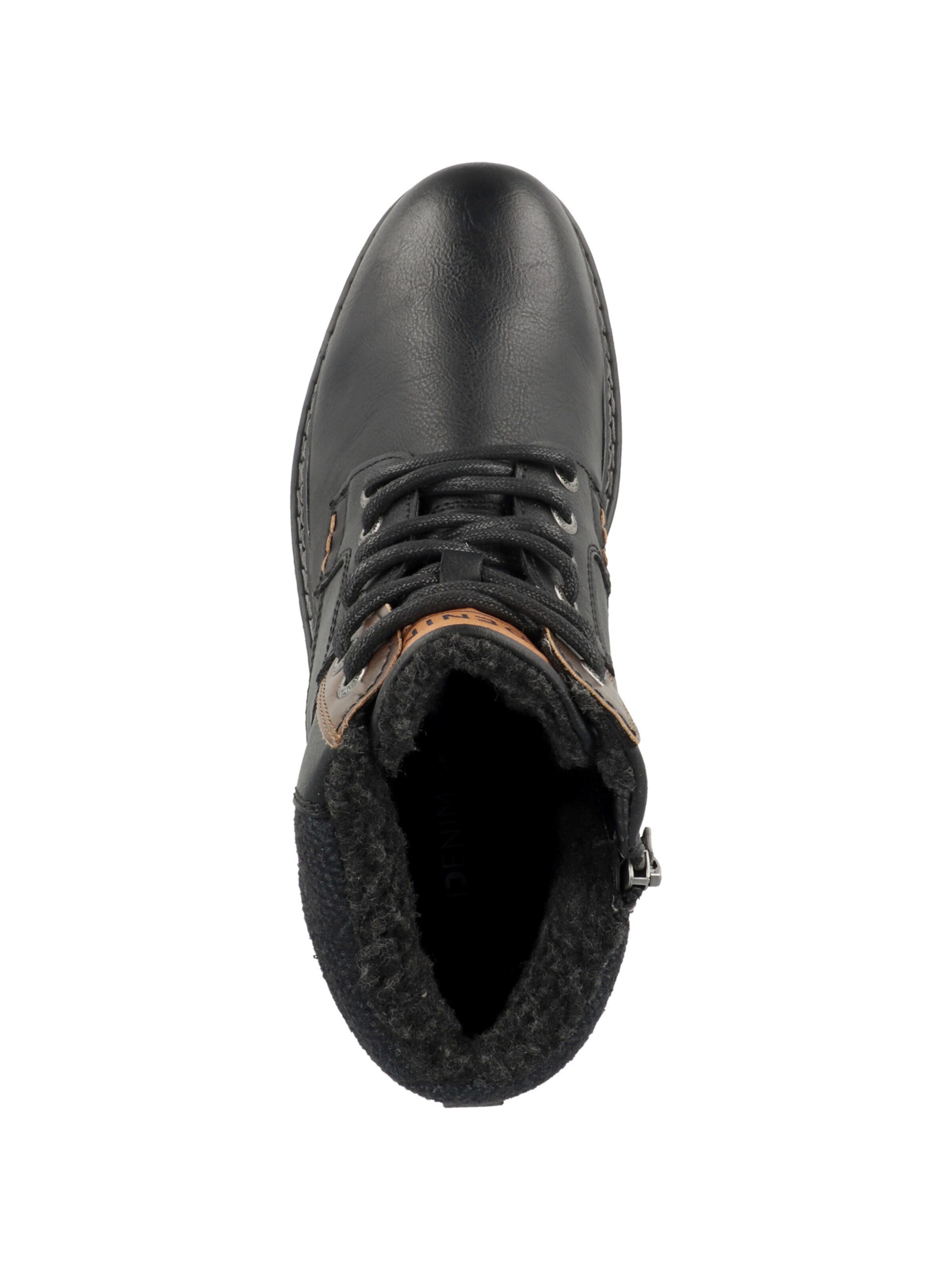 Bottines à lacets TOM TAILOR DENIM en noir