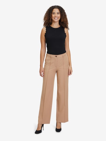 Betty Barclay Loose fit Pleated Pants in Brown