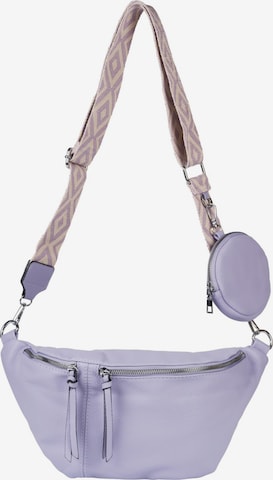 styleBREAKER Crossbody bag 'Halbmond Crossbody Bag Set 3-Teilig' in Purple: front