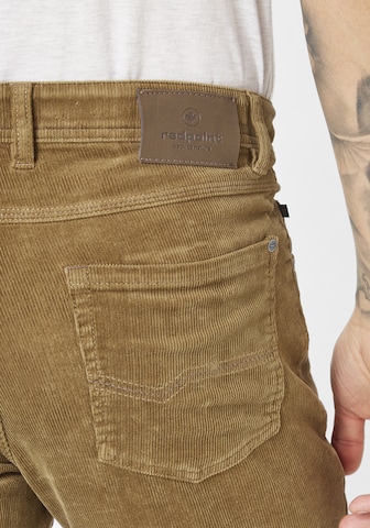 REDPOINT Slim fit Pants 'Milton' in Brown