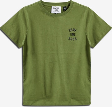 T-Shirt 'Revolution' SOMETIME SOON en vert : devant