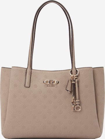 Borsa a mano 'ANISE' di GUESS in marrone: frontale