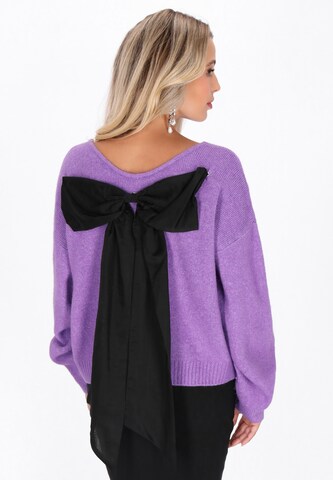 faina - Casaco de malha 'Fashion Look' em roxo