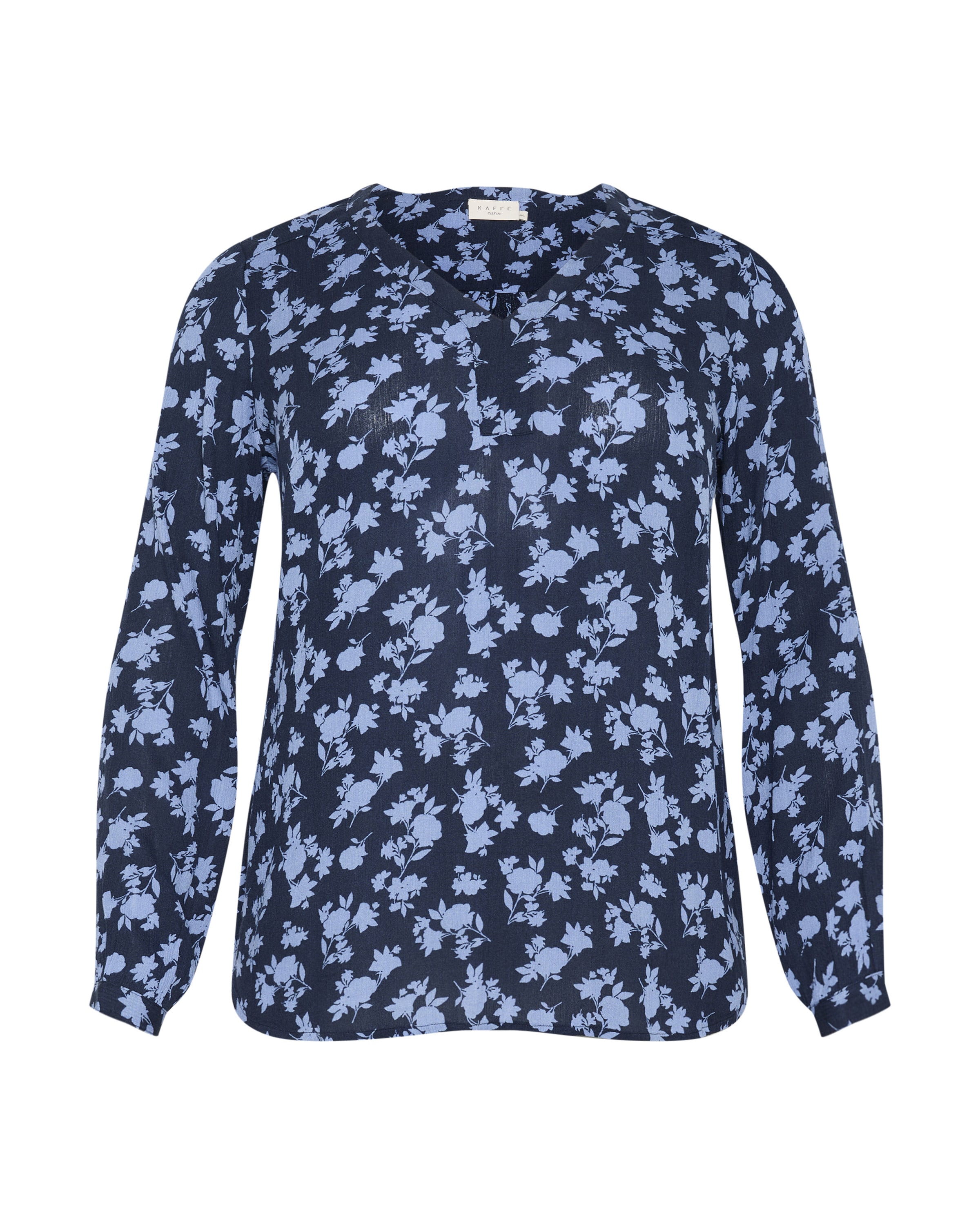 Chemisier 'KC Ami' KAFFE CURVE en bleu : devant