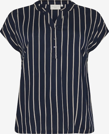 KAFFE CURVE Bluse 'KC Sida' in Blau: Vorderseite