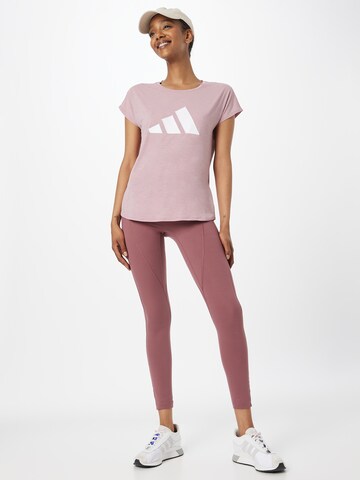 T-shirt fonctionnel '3-Streifen' ADIDAS PERFORMANCE en violet
