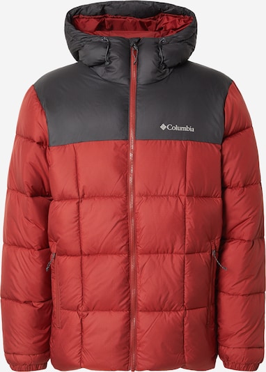 COLUMBIA Outdoorjacke 'Puffect IV' in S in basaltgrau / knallrot / weiß, Produktansicht