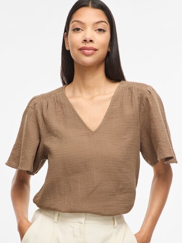 VILA Blouse 'VILania' in Bruin