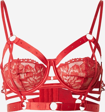 Hunkemöller Rintaliivi 'Jacky' värissä punainen: etupuoli