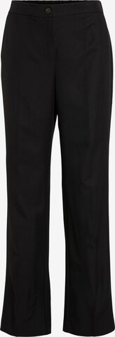 VILA Wide leg Pleat-front trousers 'Winnie' in Black: front