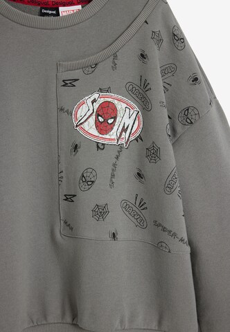 DesigualSweater majica 'Spiderman' - siva boja