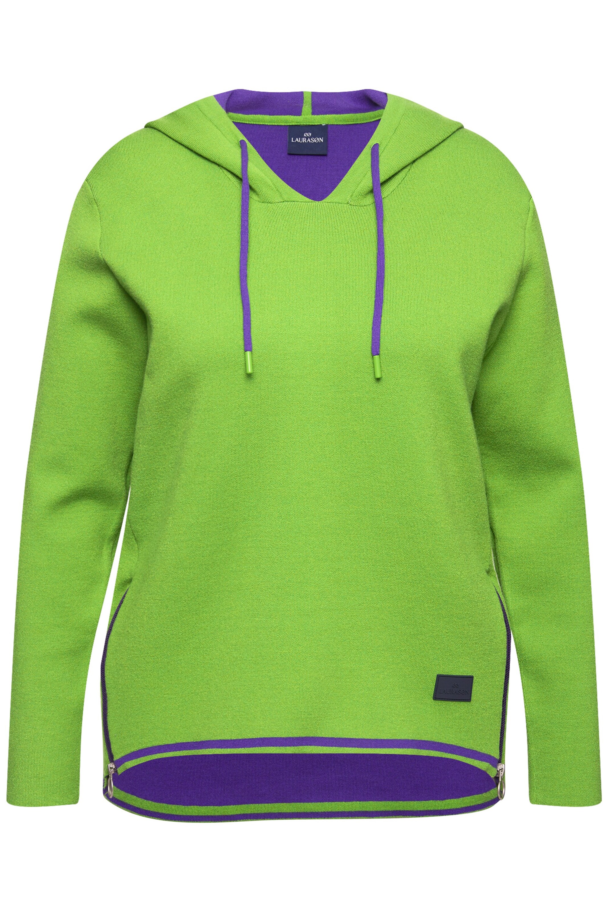 LAURASØN Sweatshirt in Grün: Vorderseite