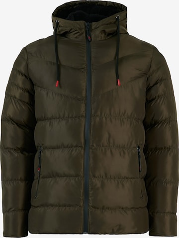 Buratti Winter Coat in Green: front