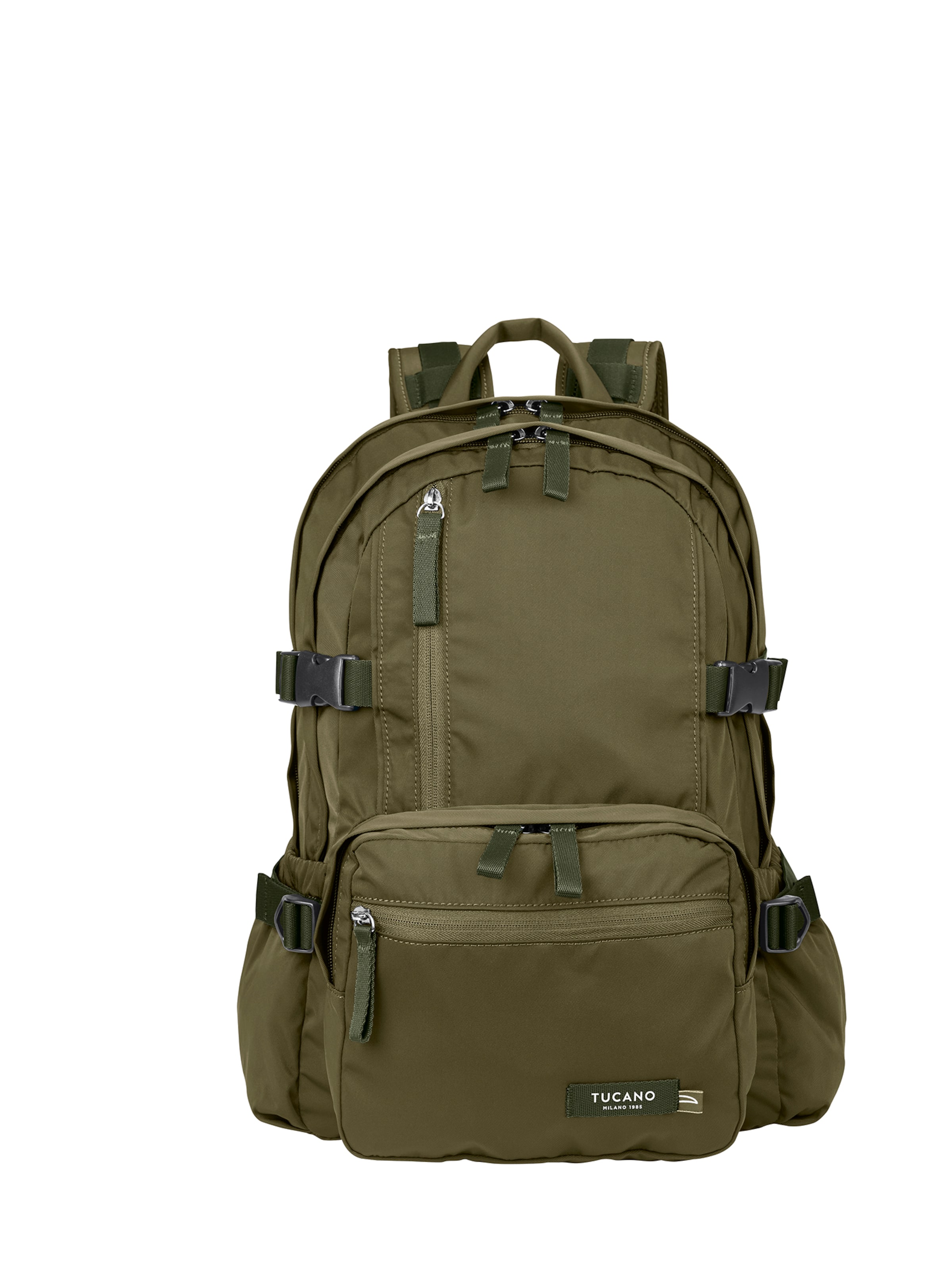 Zaino 'Zaino Unisex Tucano con Zip - 30x42,5x17,5 cm' di TUCANO in verde: frontale