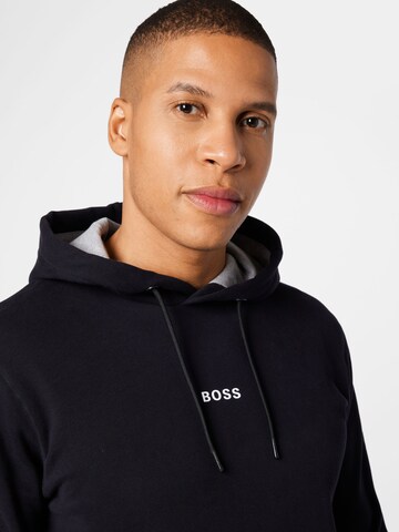 BOSS Orange Sweatshirt 'Weedo' in Schwarz