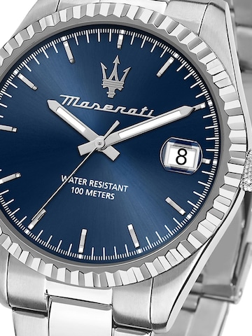 Montre à affichage analogique Maserati en argent