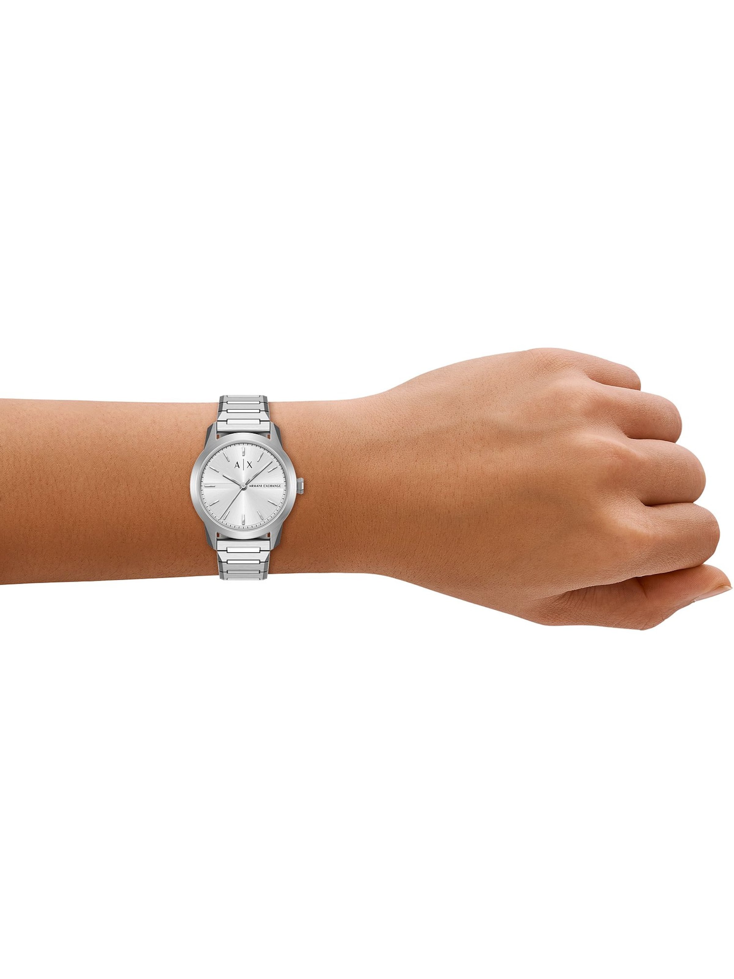 ARMANI EXCHANGE Uhr in Silber: Vorderseite