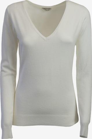 Influencer Sweater in White: front