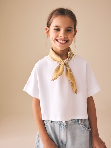 T-Shirt Next en blanc : devant