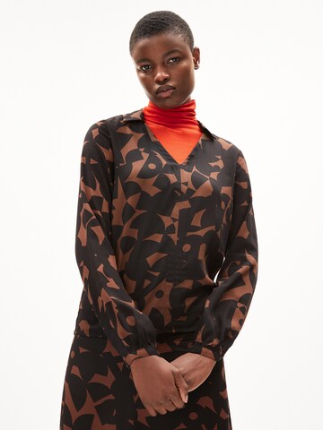 ARMEDANGELS Blouse 'Miuna' in Brown: front