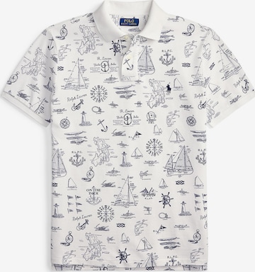 T-Shirt Polo Ralph Lauren en blanc : devant