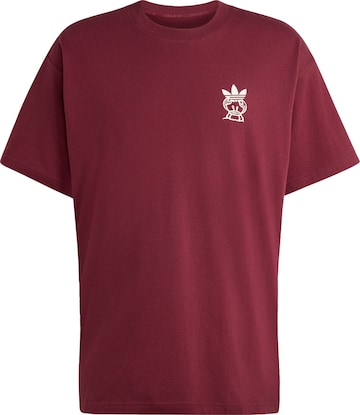 T-Shirt 'Surf Shop' ADIDAS ORIGINALS en rouge : devant