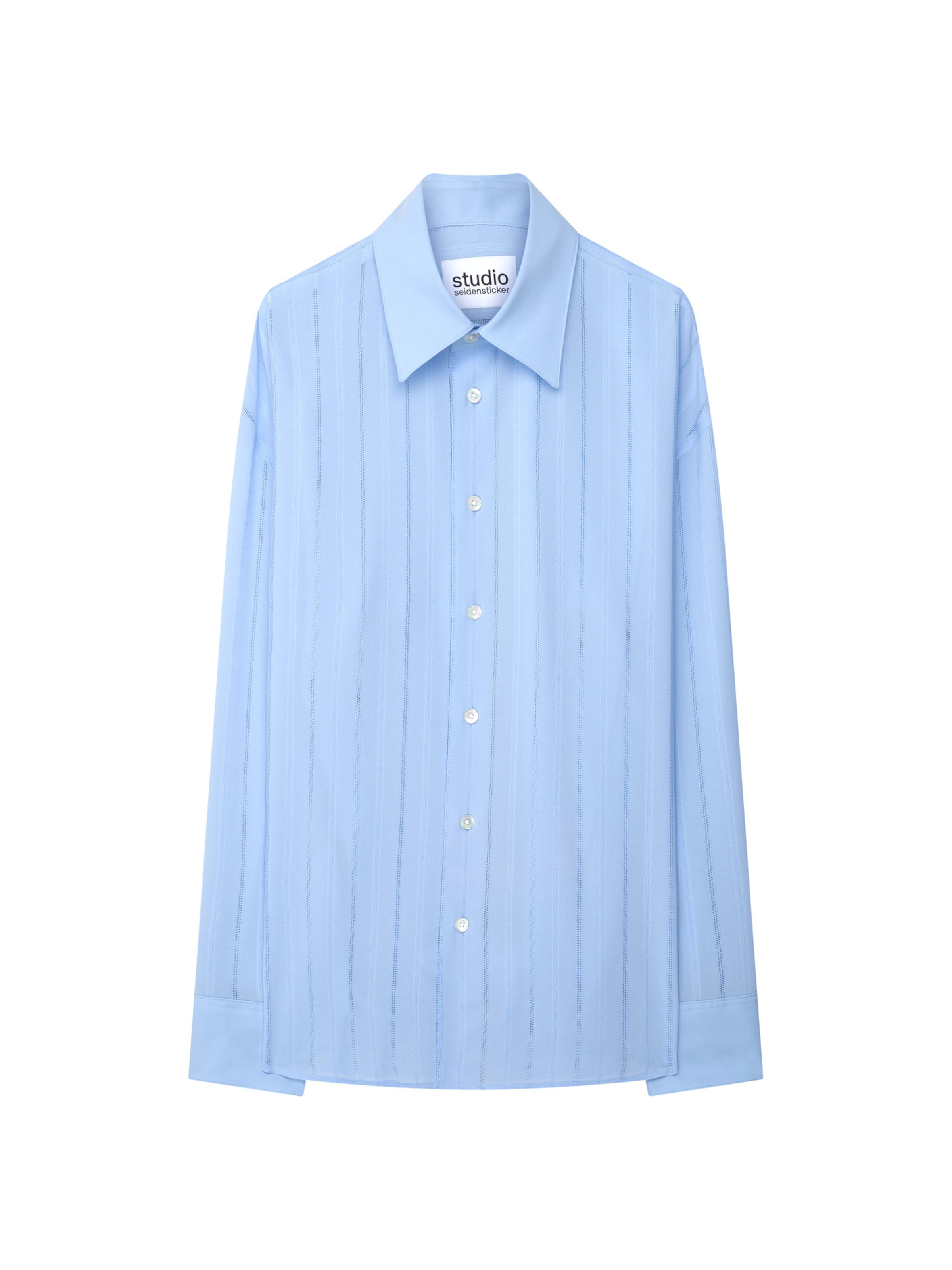 Studio Seidensticker Button Up Shirt in Blue: front