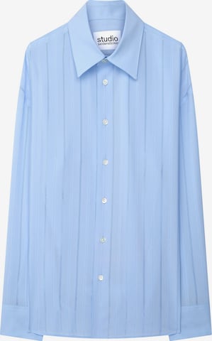 Studio Seidensticker Button Up Shirt in Blue: front