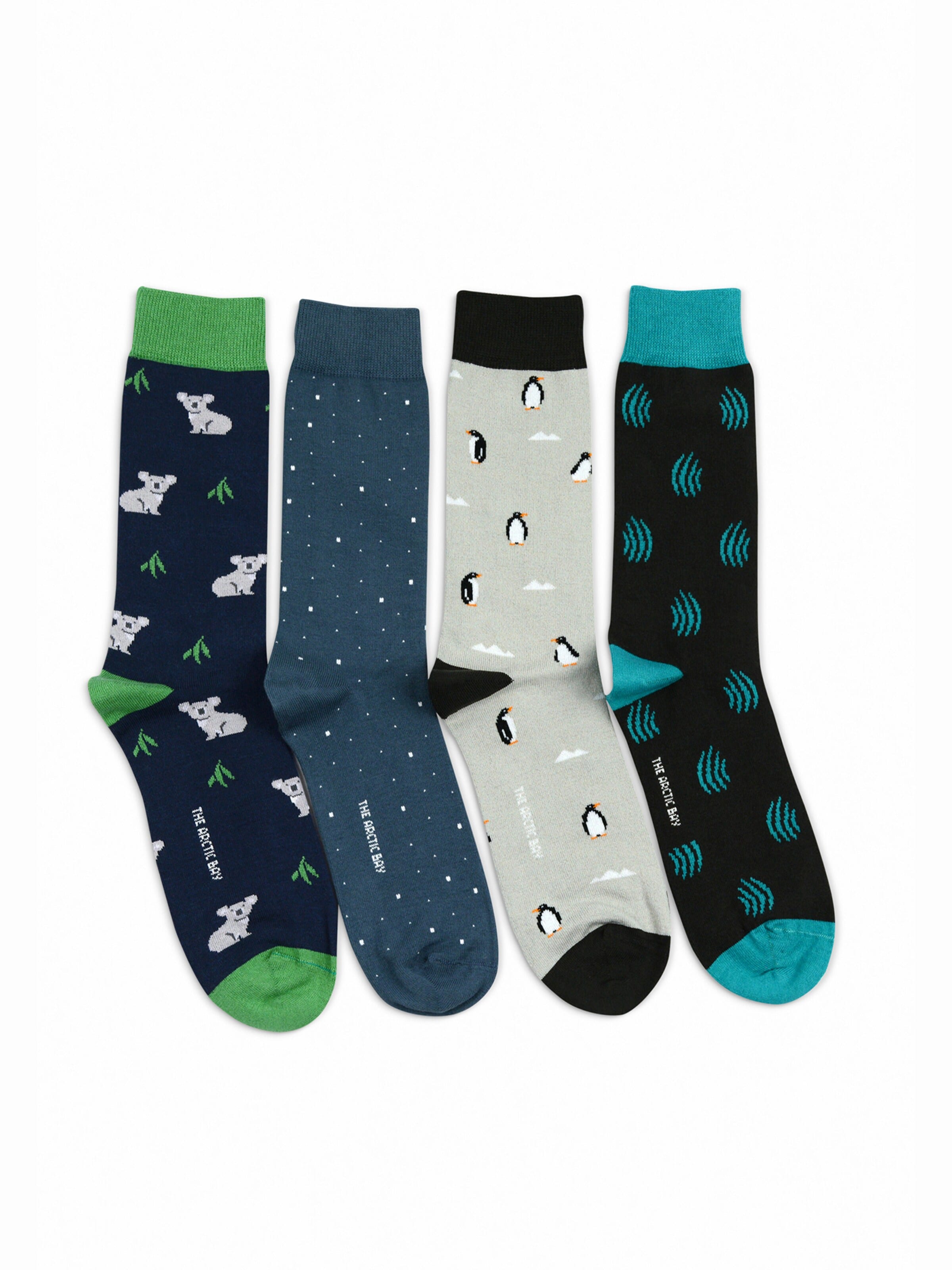 The Arctic Bay - Calcetines 'AUSTRAL EDITION Gift box 4 Pack Unisex' en Mezcla de colores: frente