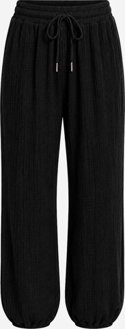 Worldclassca Regular Pants 'Damen Musselin Hose Sommer' in Black: front