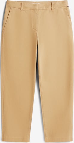 smėlio TOMMY HILFIGER Standartinis „Chino“ stiliaus kelnės: priekis