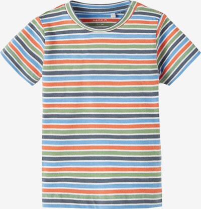NAME IT Тениска 'Foris' в нейви синьо / зелено / оранжево / бяло, Преглед на продукта