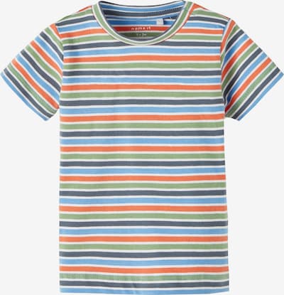 NAME IT Shirt 'Foris' in de kleur Navy / Groen / Oranje / Wit, Productweergave