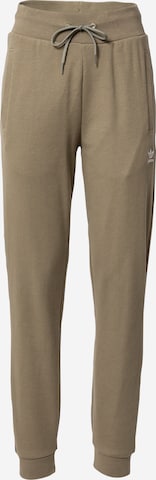 ADIDAS ORIGINALS Tapered Broek in Groen: voorkant