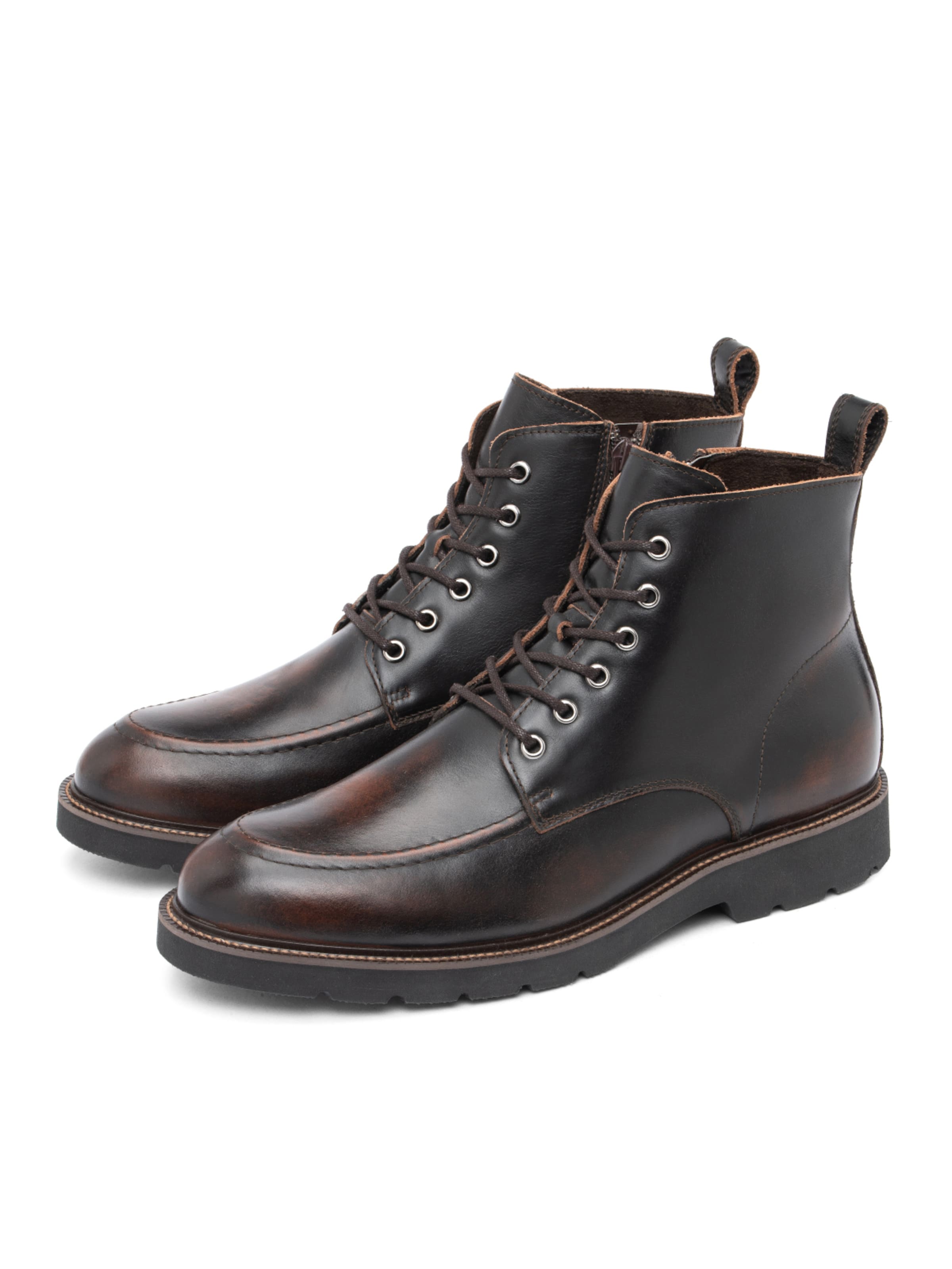 RYŁKO Lace-Up Boots in Brown