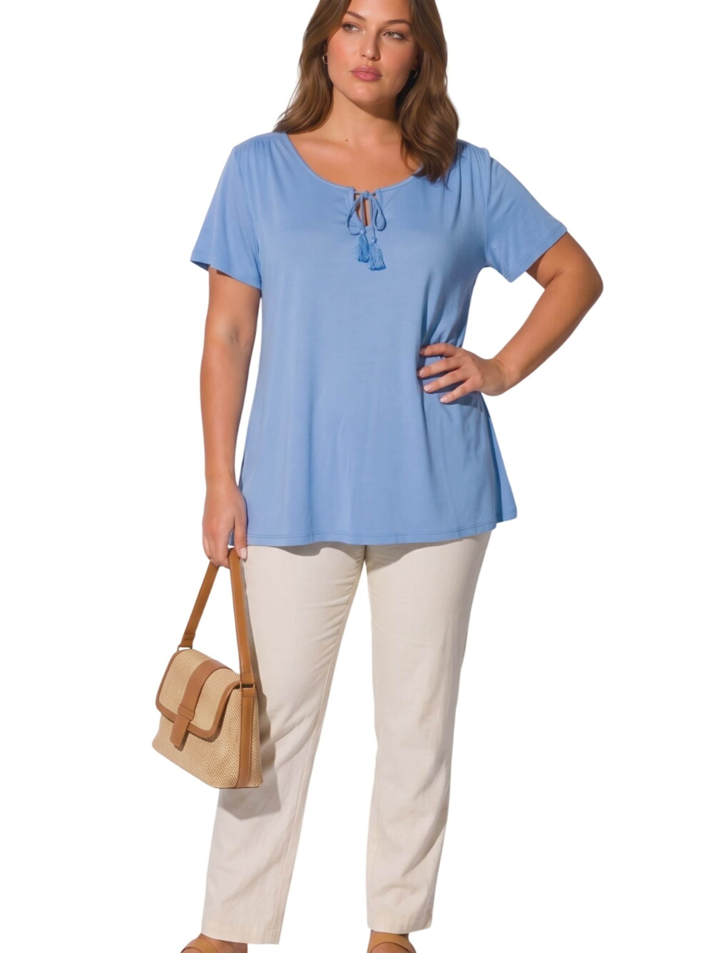 Shape Of You Blouse in Blauw