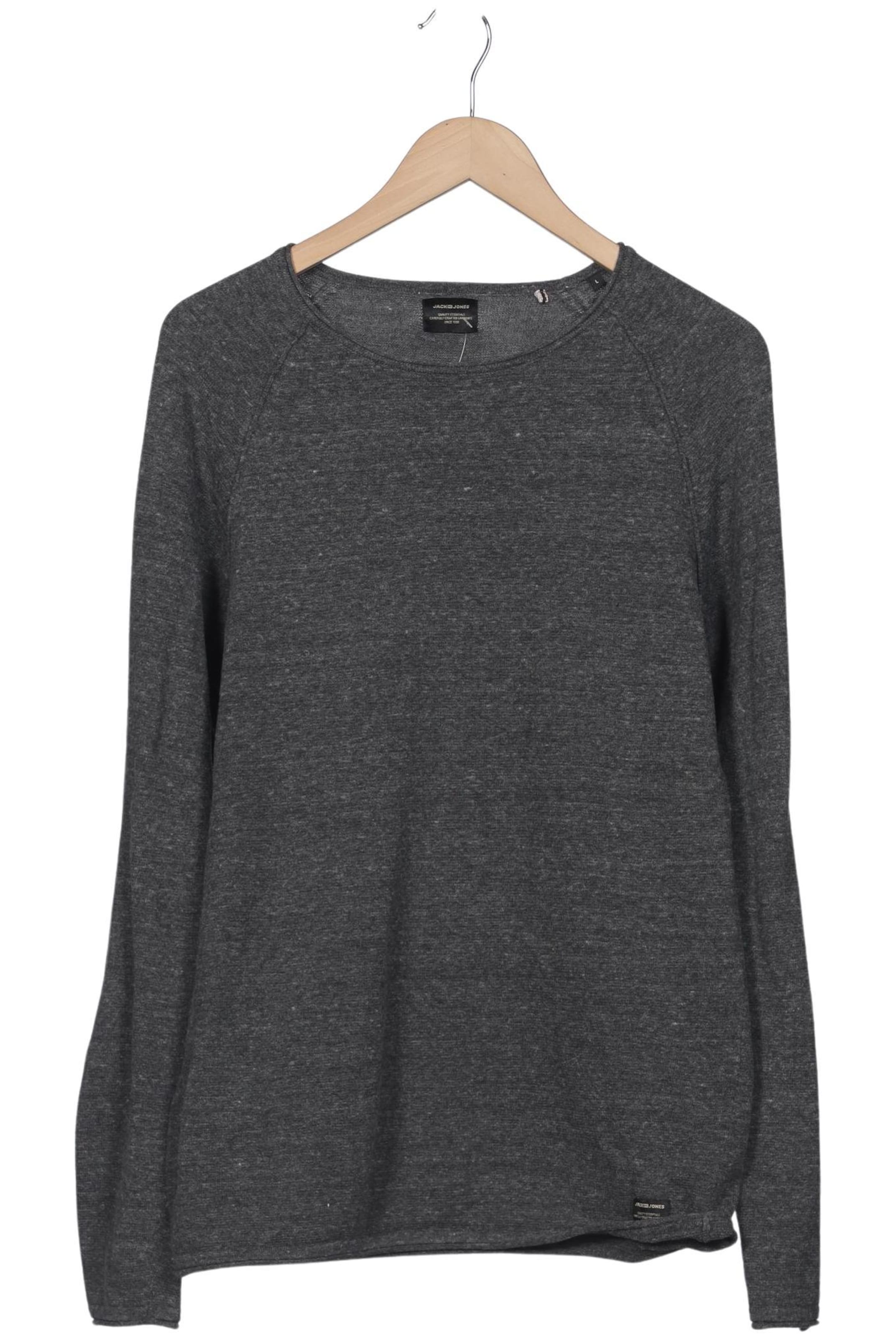 JACK & JONES Sweater & Cardigan in L in Grey: front